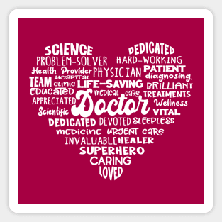 Heart Doctor Word Cloud Sticker